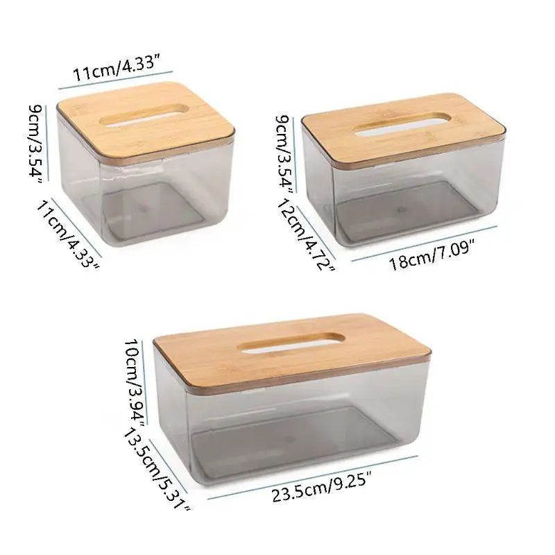 Modern Acrylic Tissue Box with Eco-Friendly Print