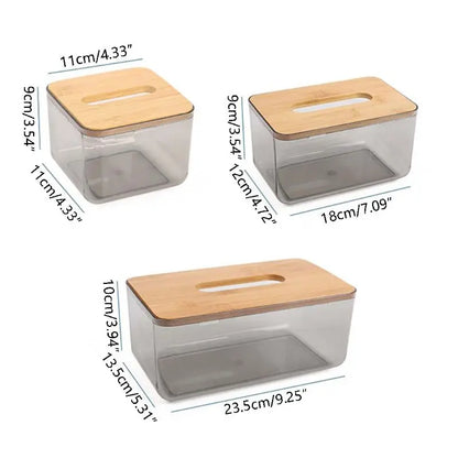 Modern Acrylic Tissue Box with Eco-Friendly Print