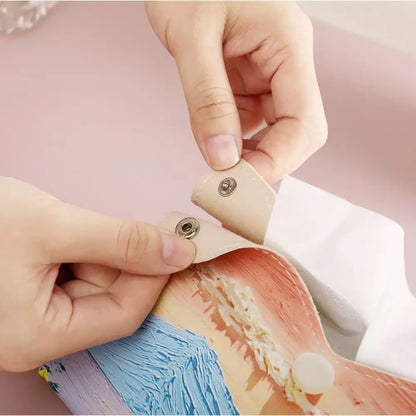 Estetyczna różowa skóra ✅ Pudełko na chusteczki z malowidłem olejnym