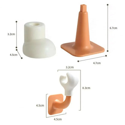 2 szt. samoprzylepnych nóżek dekoracyjnych do pudełek na chusteczki i koszy na śmieci